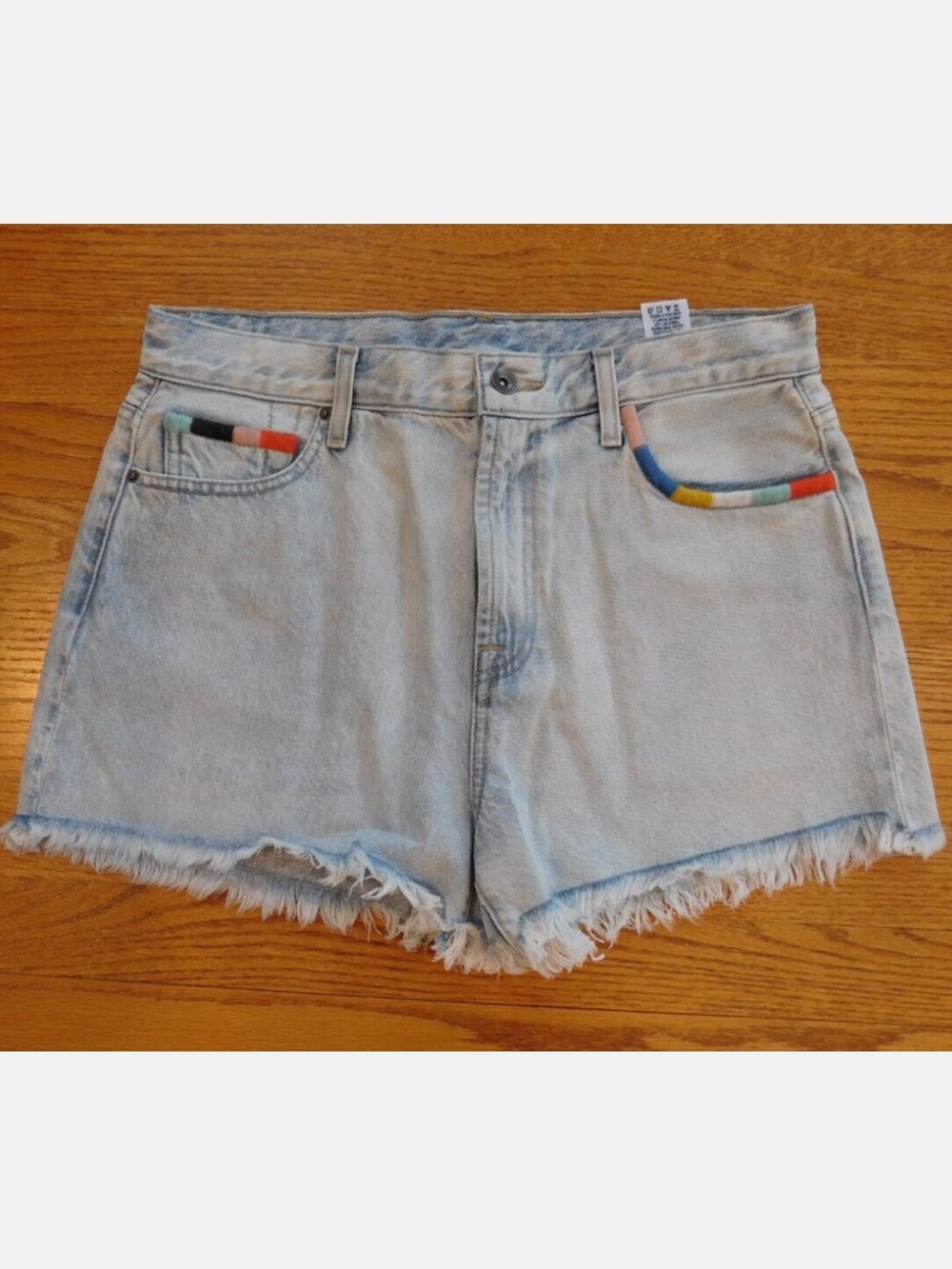 Splendid x Margherita Amore denim high rise shorts